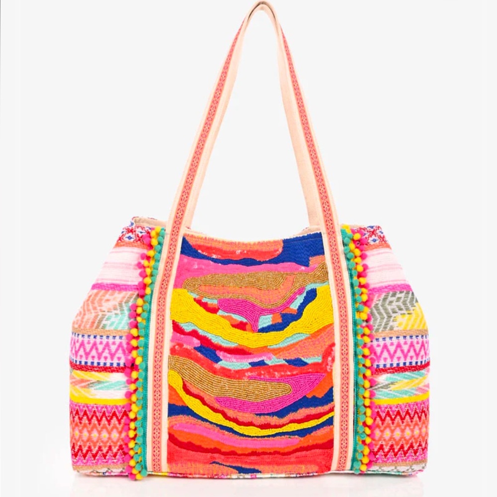 NWOT Isabella Embellished Hand Beaded Tote
